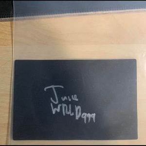 JuiceWrld Signed card